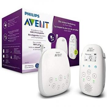 Philips Avent SCD713/00 - Vigilabebes con privacidad y seguridad DECT, luz nocturna