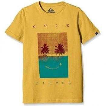 Quiksilver Sad Is Better – Camiseta para niño Amarillo Samoan Sun Talla:128