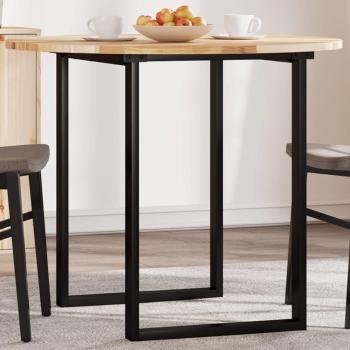 Tablero de mesa redondo de madera maciza de acacia Ø90x2 cm color marrón