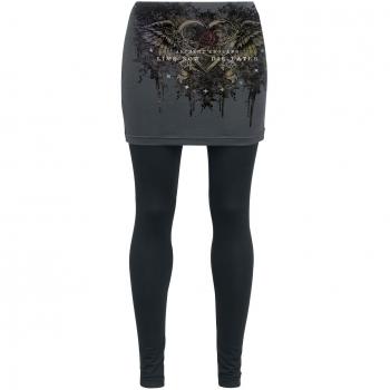 Alchemy England Black Romance Leggings negro/gris