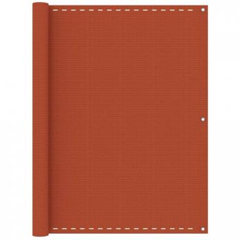 Toldo para balcón HDPE naranja 120x600 cm