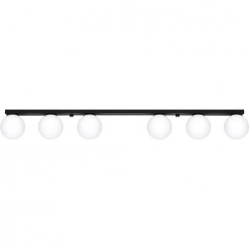 Sollux Plafón LED Moderno para Dormitorio y Salón - Plafón para Pasillo - 50-60Hz ~220-230V G9 6x12W Negro