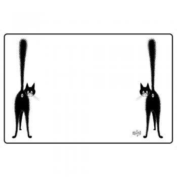 FRANCIA VINTAGE MANTEL INDIVIDAL TOURNEE DU CHAT NOIR RODOLPHE SALIS PARIS