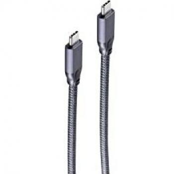 Cable USB 3.2 Shiverpeaks BASIC-S, Conector C a Conector C, 2 m, 20 Gbps