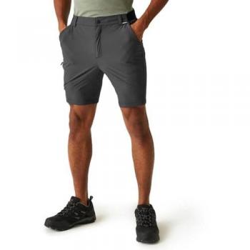 Regatta Men's Lightweight Water-Repellent Packaway Travel Shorts, Ash, Size 44