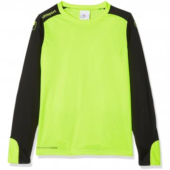 Uhlsport Tower Goalkeeper LS Jersey de Portero, Hombre, Amarillo flúor/Negro, 128
