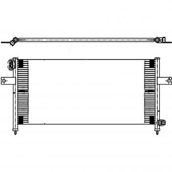 BEHR HELLA SERVICE 8FC 351 302-041  Condensador, aire acondicionado