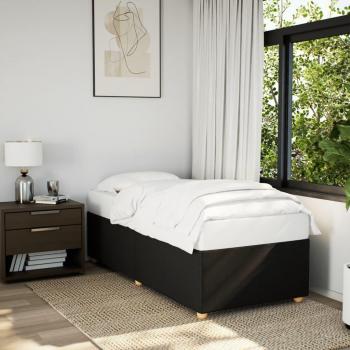 Estructura de cama de tela negra 90x190 cm Vidaxl