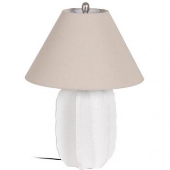 Lámpara de Mesa Bigbuy Home - Modelo Blanco 60W - Diseño Original - Fácil Montaje - No Incluye Bombilla - 220-240 V - Dimensiones: 45,5 x 45,5 x 59,