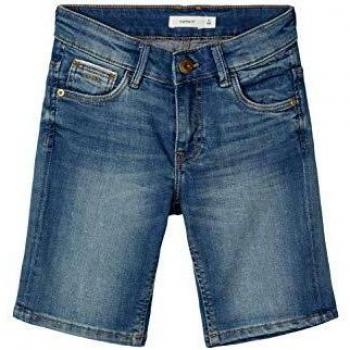 NAME IT Nkmsofus Dnmtistic 2304 Lshorts Bet Noos Pantalones Cortos, Denim Azul Medio, 134 para Niños