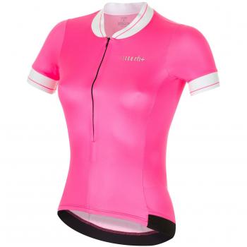RH+ - College W Jersey, Apparel Bike Jersey para Mujer, Mujer, ECD0557 491XS, Fluo Pink-White-Black, XS