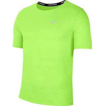 Nike Camiseta De Manga Corta Dri Fit Miler - Sudadera sin Capucha para Hombre, Modelo Cu5992-358, Color Ghost Green/Reflective Silver, Talla 2XL
