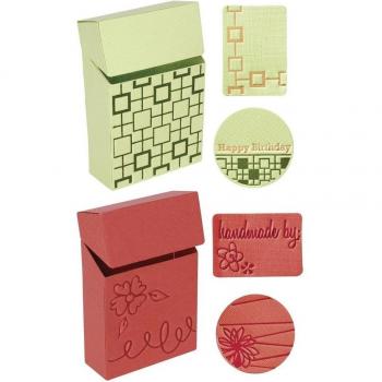 Fiskars 0217 - Set de 2 placas complementarias, grandes, diseño caja de caramelos