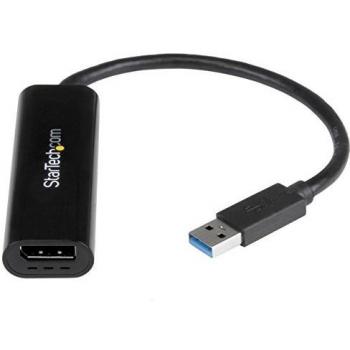StarTech Slim USB 3.0 Male to DisplayPort Female Adapter for External Multi-Screen Graphics