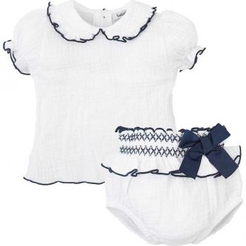 Conjunto de bebé niña dos piezas en color marino