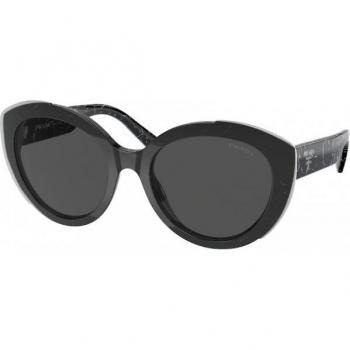 Prada PR 01YS 09V5S0 Tortoise Round Sunglasses