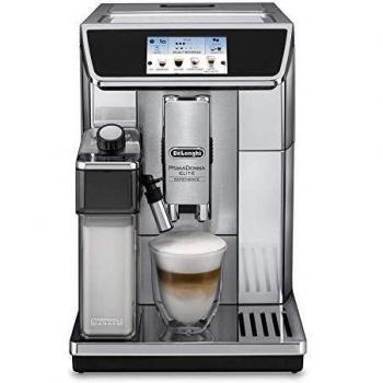 De'Longhi Perfetto PrimaDonna Elite Experience, Cafetera Automática de Grano, Cafetera para Espresso y Capuchino, Acero Inoxidable, ECAM650.85.MS, Metal Plateado