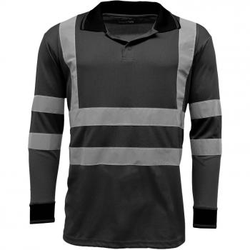 StandSafe HV005 - Polo de manga larga de alta visibilidad