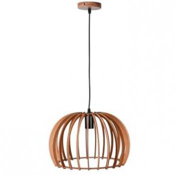 Lámpara de Techo Ganges Bel Air 40W Regulable en Altura Madera Ø35 cm Estilo Moderno