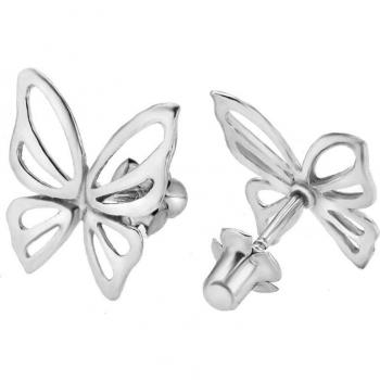 Pendientes Time Road WS00116 Mariposa de Plata para Mujer