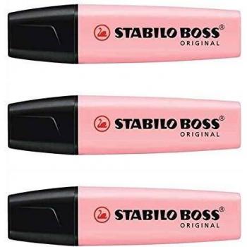 Rotulador stabilo boss fluorescente 70 pastel rosa cerezo en flor