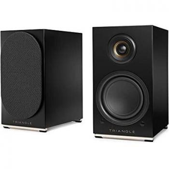 Triangle AIO Twin Wireless Bluetooth Wi-Fi Bookshelf Speakers (Pair) - Graphite Black