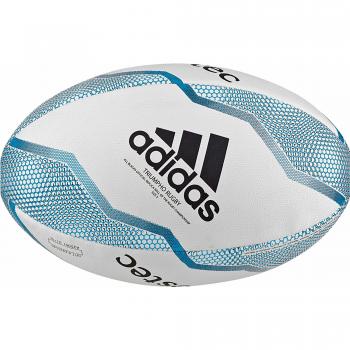 adidas R C R Rugby Ball, Men's, White/Black/Shock Cyan/Legend Ink, 3