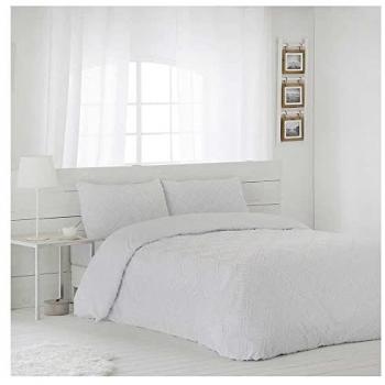 Funda Nórdica Oasis Microfibra Blanca Hipoalergénica con Cierre de Cremallera - Incluye 1 ó 2 Fundas de Almohada según Tamaño de Cama (290x220/290x