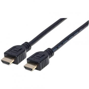 Manhattan 353939 Intellinet High Speed HDMI Cable with Ethernet Channel 2 m Shielded CL3 Certified for Wall Installation Black