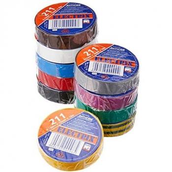 Ah Accessories Insulation Tape Set 0,13 x 15 mm x 10 m 10 Colours