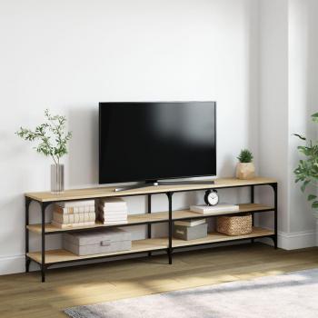 Mueble para TV Sonoma Oak 180x30x50cm Multicapa de madera y metal