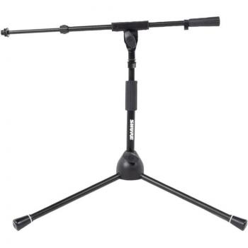 Gator Cases Shure Low-Profile Tripod Microphone Stand with Adjustable Height and Boom