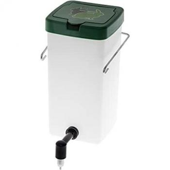 Botella de agua con tapa abatible 1 litro transparente para roedores