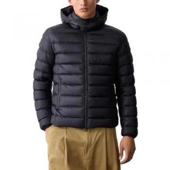Colmar Men's 5XL Black E-concrete Sporty Down Jacket with Detachable Hood