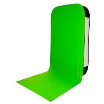 Fondo de Estudio Chromakey Verde 1.8x2.15m con Tren Manfrotto