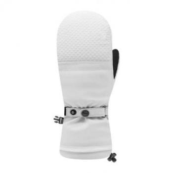 Manopla de esquí Racer M Snow 4 Blanca, características: diseño ergonómico, aislamiento térmico, impermeabilidad, ajuste en muñeca, forro suave y cálido