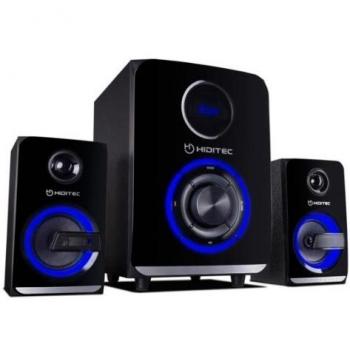 Hiditec | Potentes Altavoces H500 100W RMS | Altavoz con USB | Altavoz con Radio FM| Sistema de Sonido 2.1