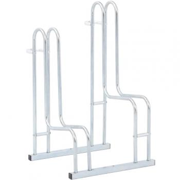 vidaXL Bicycle Stand for 2 Bikes Floor Freestanding Galvanised Steel