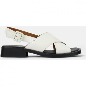 CAMPER Dana Sandals for Women - White, Smooth Leather, Size 40/Size 9