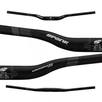 Spank Oozy 35 E03L35A25027SPK - Manillar para bicicleta, color negro y verde