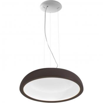 Lámpara colgante LED Reflexio Stilnovo, Ø46cm, marrón