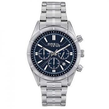Reloj de Caballero Breil Lead EW0525 - Cronógrafo Analógico con Esfera Azul y Correa de Acero Inoxidable
