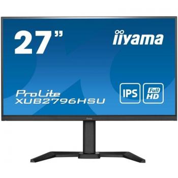 Iiyama ProLite XUB2796HSU-B5 27 Full HD IPS LED Monitor with Pivot and USB Hub, FreeSync, 75Hz - Black