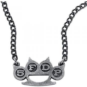Five Finger Death Punch Knuckle Unisex Collar Plateado, Peltre,