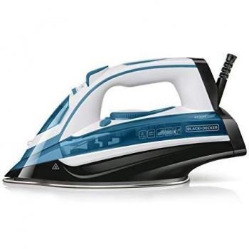 Black+Decker BXIR2402E Plancha de Vapor, 2400 W, 370 milliliters, Plástico, Azul