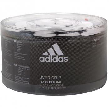 Adidas Padel Overgrip Box - 45 Units, White, Tacky Feel