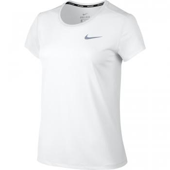 Nike W Nk Brthe Rapid Ss - Camiseta de manga corta, mujer, Blanco