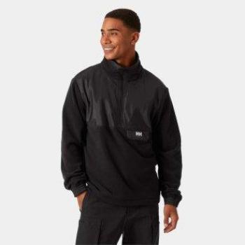 Helly Hansen Yu Half Zip Fleece Jacket Black Regular Fit for Men