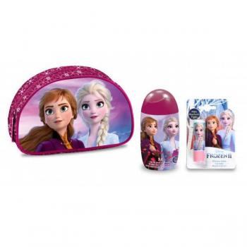 Disney Frozen Set de Aseo Personal Infantil con Estuche, Gel y Bálsamo Labial - 3 Piezas