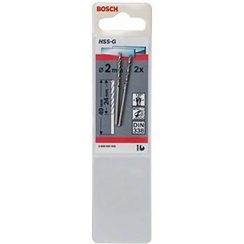 Bosch HSSG Standard Brocas para Metal, 2 x 24 x 49 mm, Pack de 2